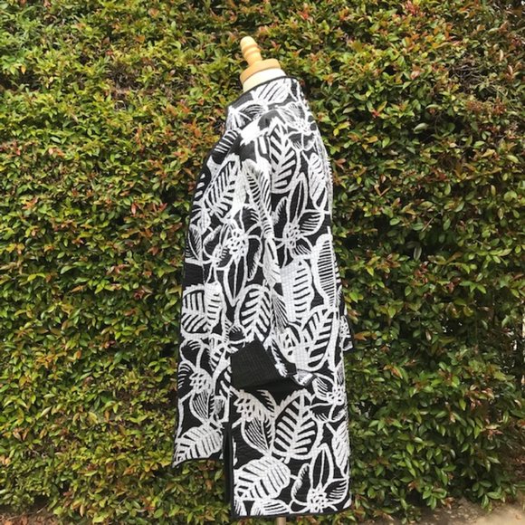 Patty Kim Black/White Quilted Jacket  Size XL - Picture 4 of 8